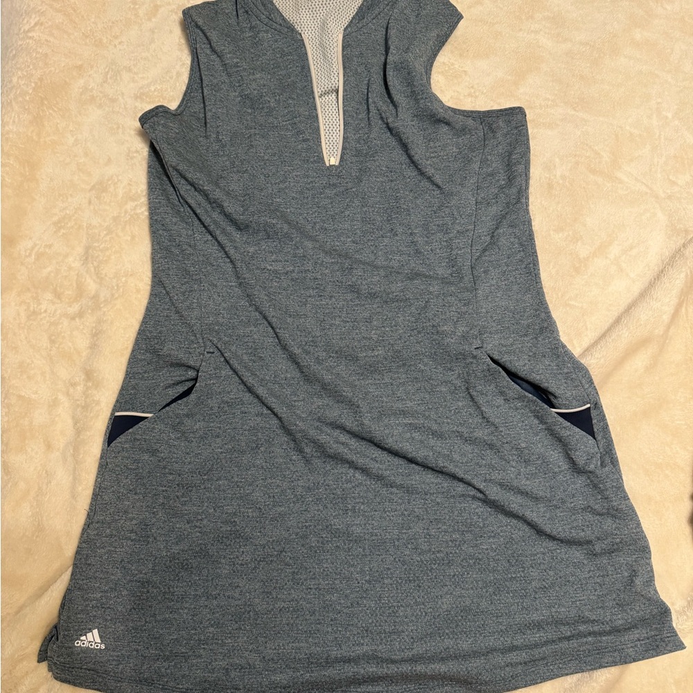 Adidas Heather Gray Athletic Golf Dress
